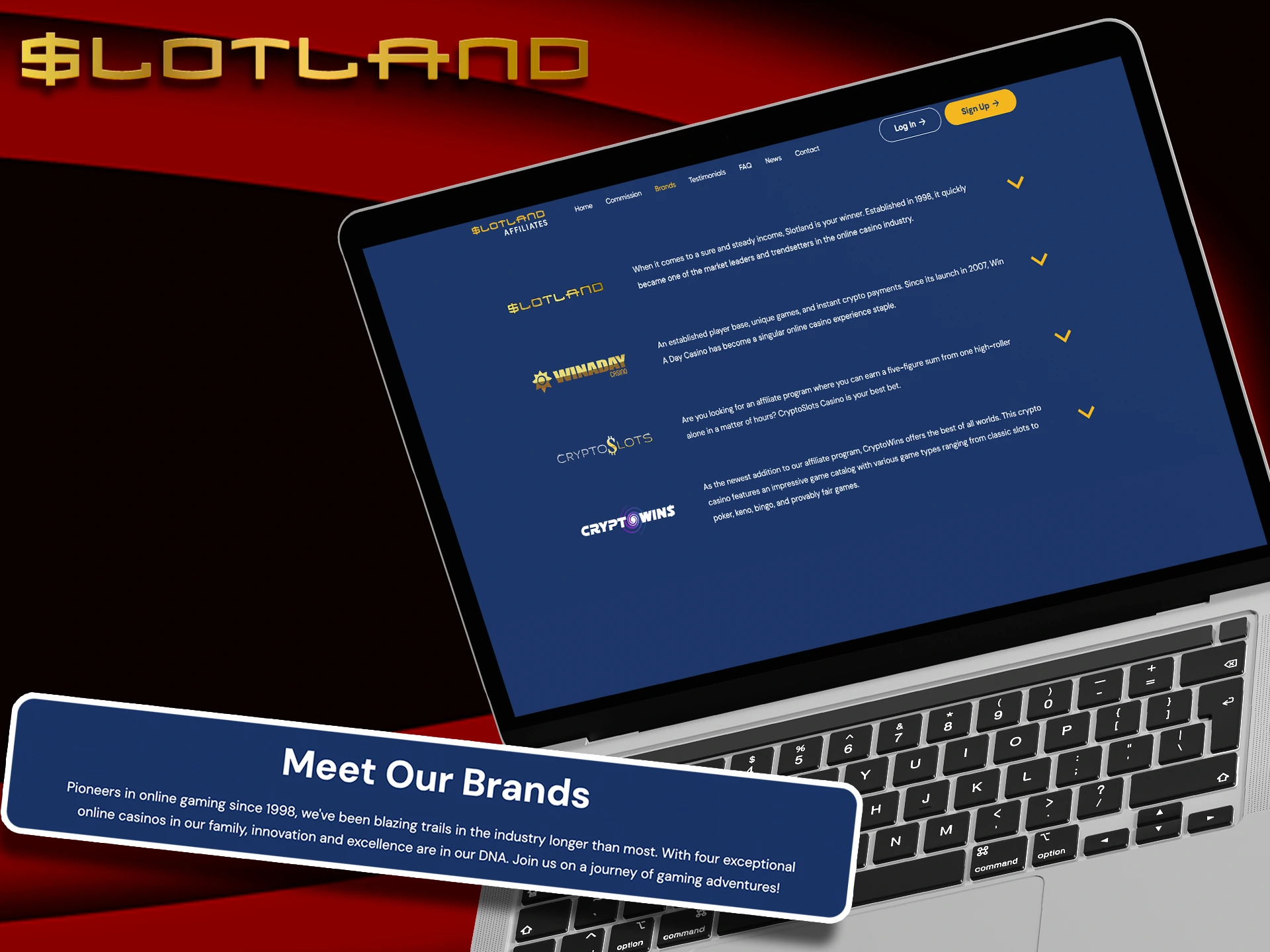 Get to know the Slotland brands up close.