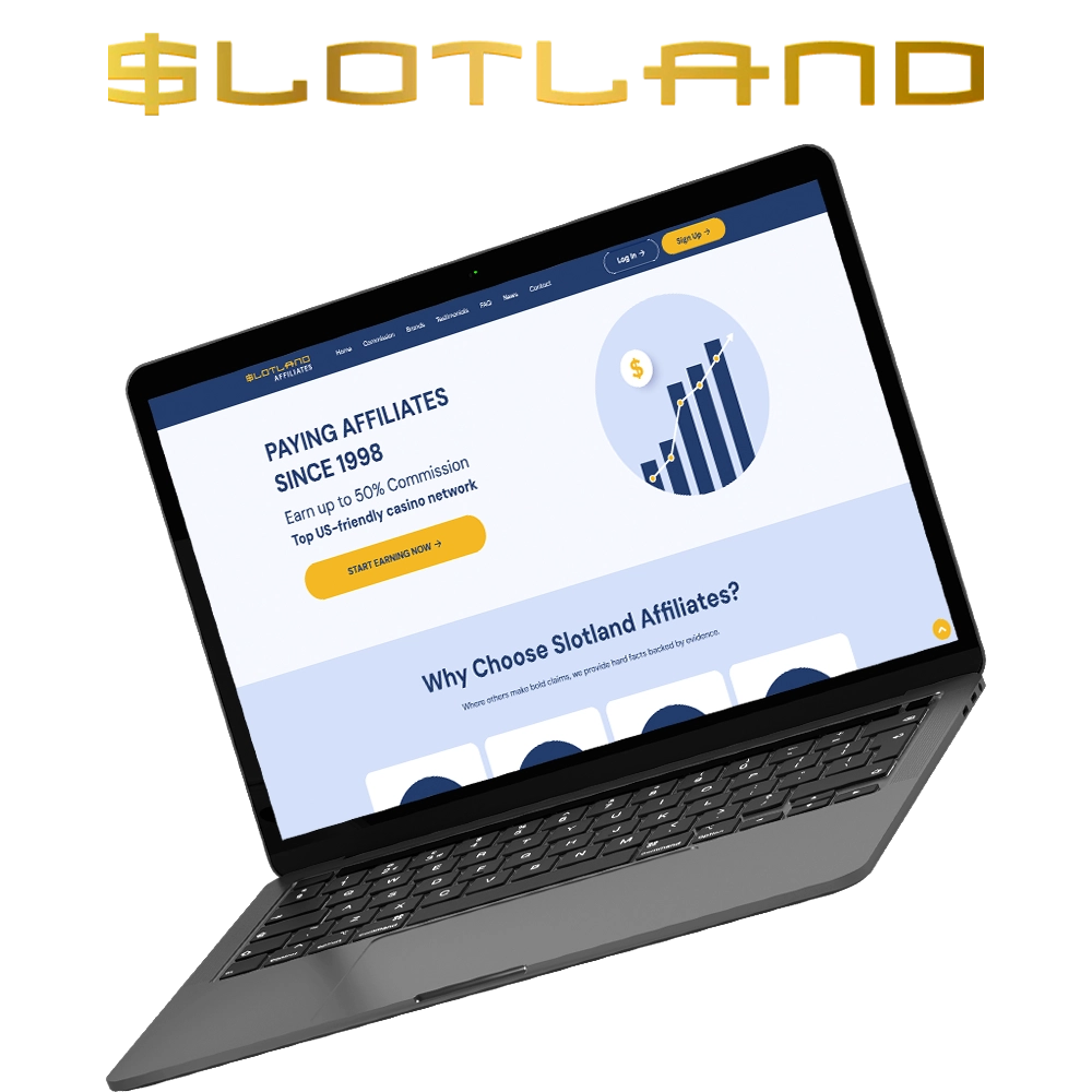 Become a member of Slotland affiliate programme and receive dividends.