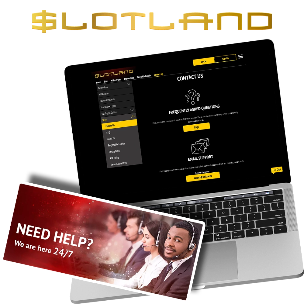 Get in touch with the Slotland team.