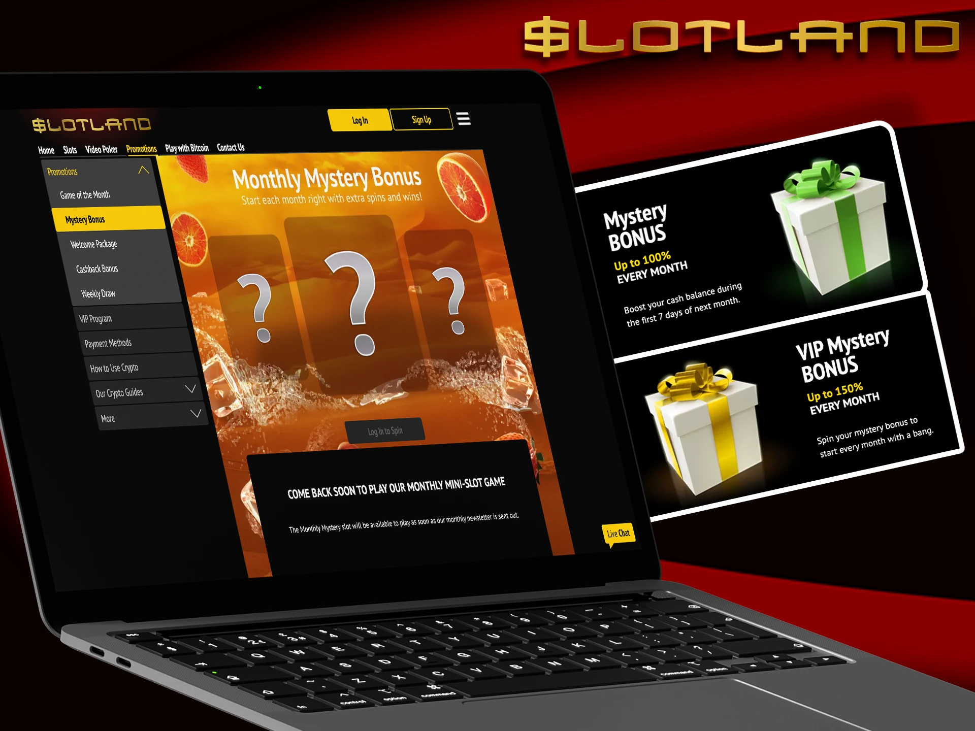 Pick the best of the mystery boxes at Slotland.