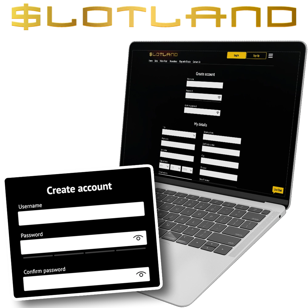 Create an account at Slotland.