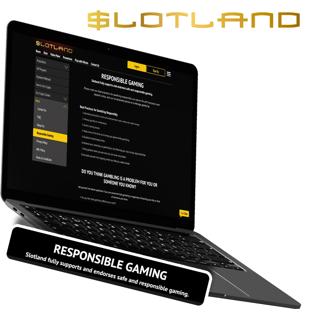 Play responsibly at Slotland.